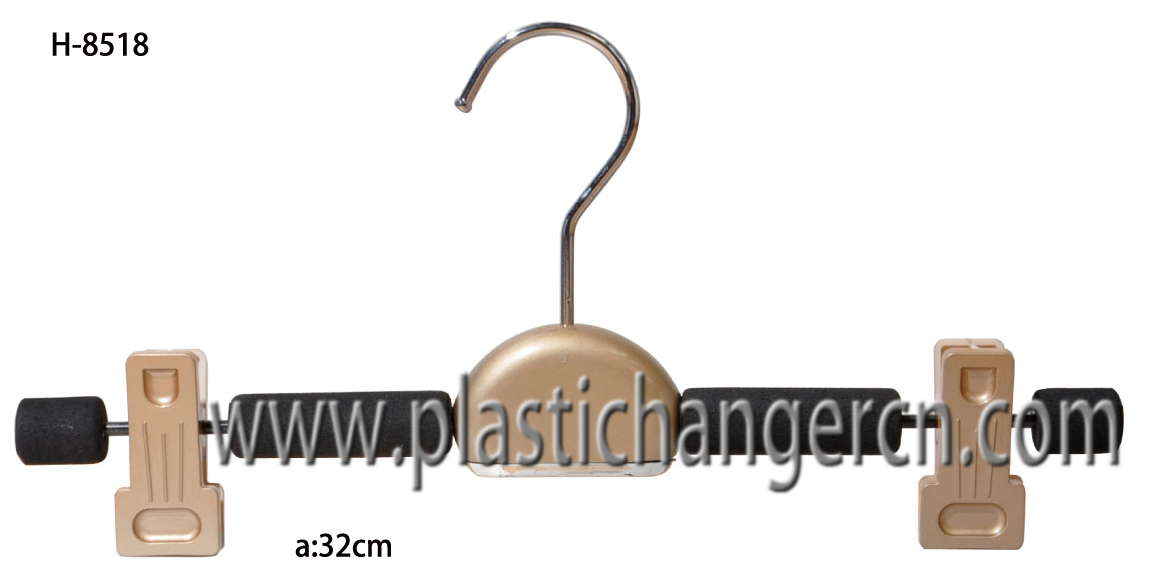 8518 anti-slip foam metal pant hanger