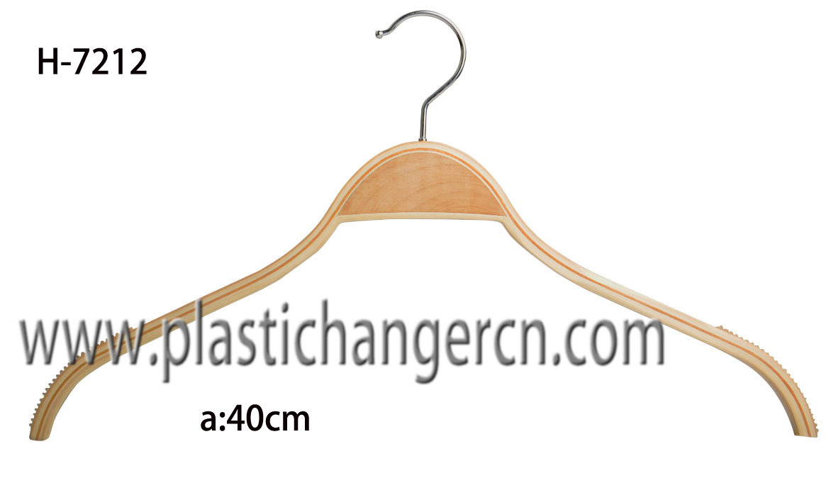 7212 laminated  wood coat hanger